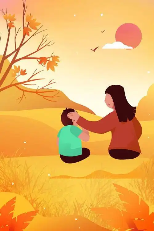 母亲节温馨画面插画 插画 素材 母亲节 小孩 妈妈 母爱 背景 卡通