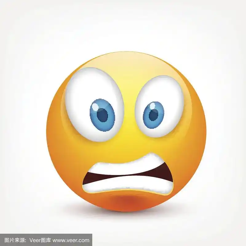 黄脸带着情绪.面部表情.3 d现实emoji.伤心,高兴,生气的脸.