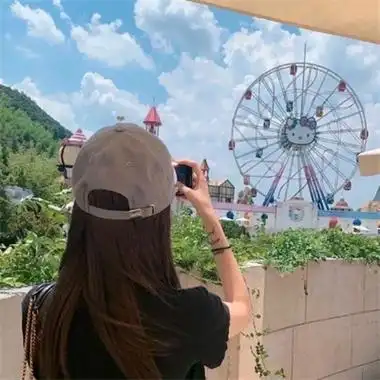 女生不露脸背影真人头像