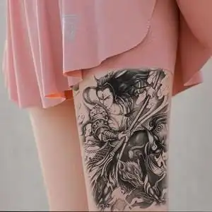 纹身贴半臂男套装