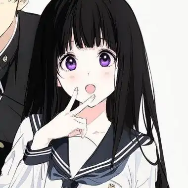 唯美动漫情侣头像简约一男一女,牺牲一切来表达我对你的爱