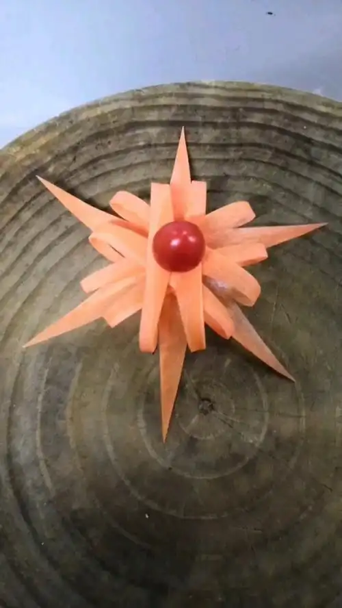 优秀如我#胡萝卜切花,有没有很漂亮