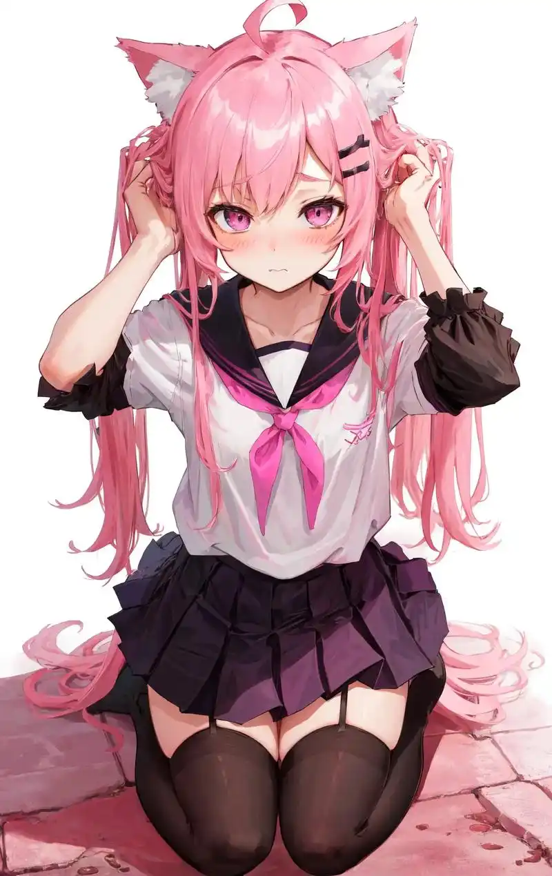 二次元 #动漫壁纸 #猫娘 #jk - 抖音