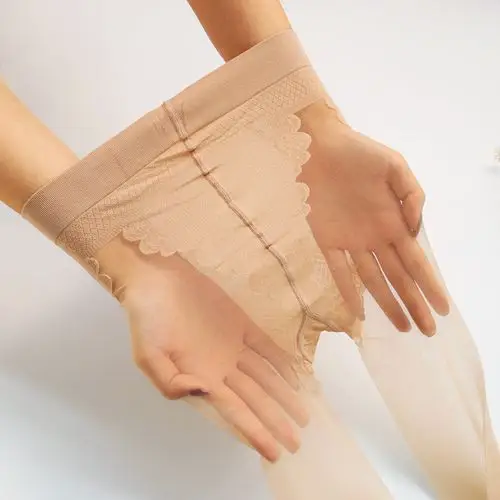 爆款10d蝴蝶裆包芯丝连裤袜超薄丝袜 女士独立包装厂家袜子批发