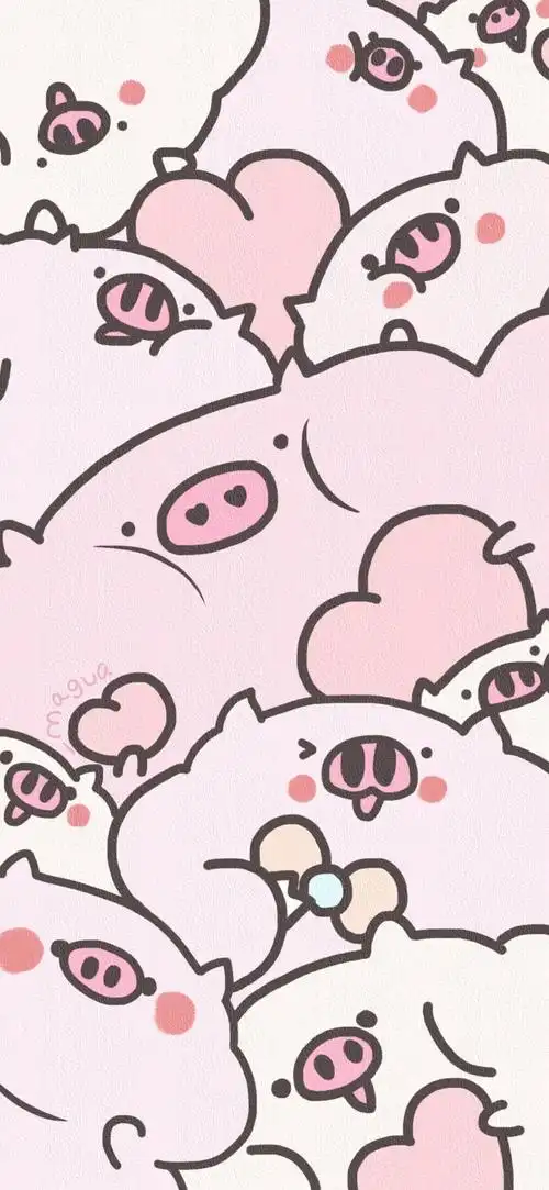 可爱壁纸猪聊天背景