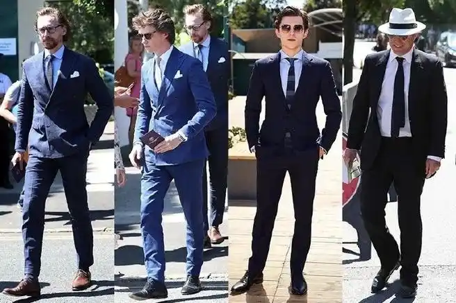 观赛嘉宾穿着有讲究,西装,领带,口袋巾,经典英伦搭配;排队买票是传统