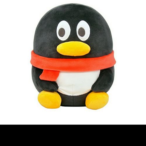 现货 腾讯短鹅毛绒公仔 qq正版呆萌丑萌可爱企鹅生日礼物一点潮玩