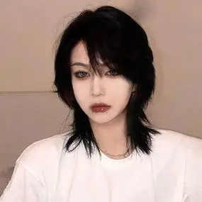 000人付款天猫狼尾假发短发女酷帅气全头套式自然哑光