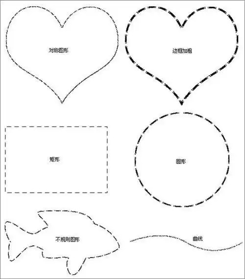 photoshop制作虚线图形终极方法