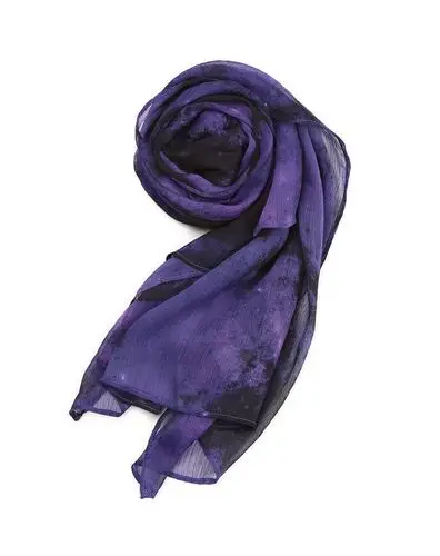 深紫蓝色渐变时尚百搭围巾