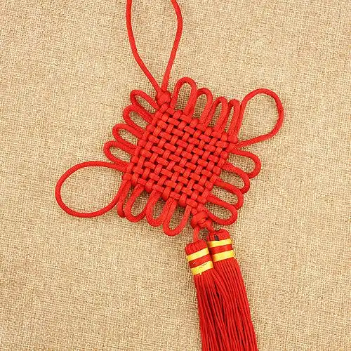 特色手工艺品手编四号线十盘双须吉祥如意结传统中国结 外事礼品