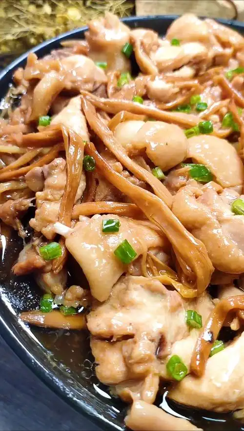 美食#广东特色菜–金针菜蒸鸡,鲜香嫩滑.-度小视