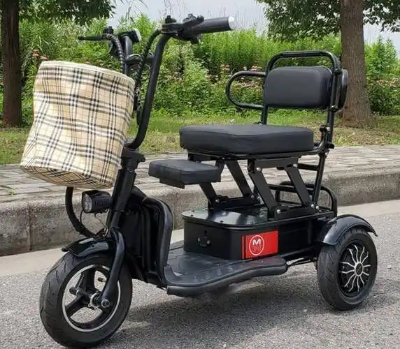 喜莱玛单人低速老年代步车可折叠放入后备箱的小三轮车