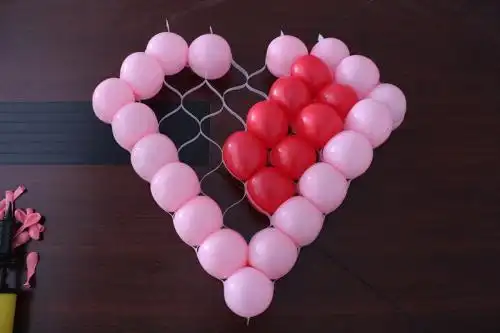 一,心形气球布置方案