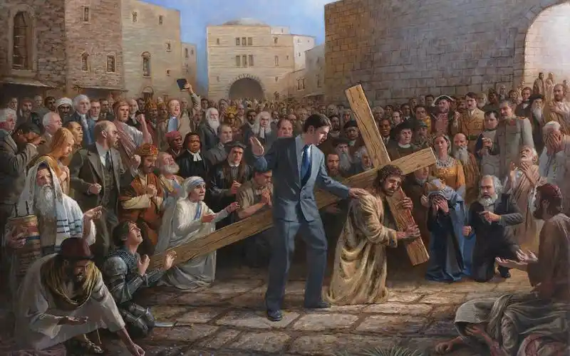 耶稣十字路上的壁纸1920x1200分辨率查看