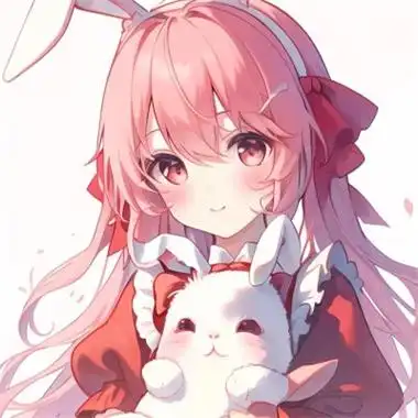 可爱兔子少女动漫头像图片