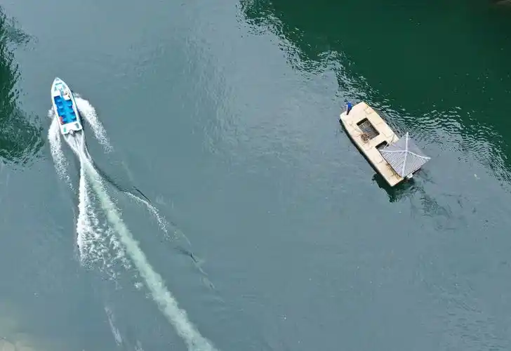 湖南张家界:湖上清漂 呵护碧水_武陵源区