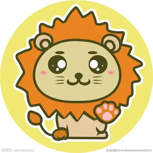 卡通狮子头像简笔画图片