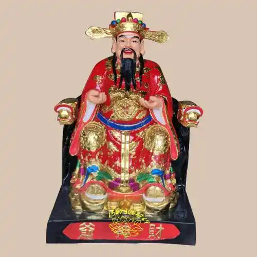 文财神比干范蠡雕像家供喜财摆件招财神像财神爷佛像红衣财神神像