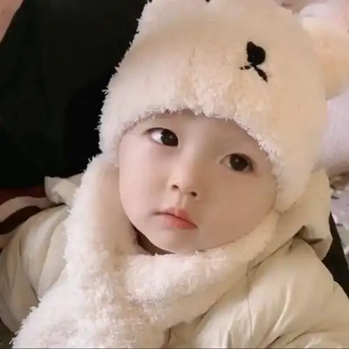 婴儿女婴幼儿女宝宝帽子可爱超萌公主女宝春冬款小孩冬季冬天加厚-mc