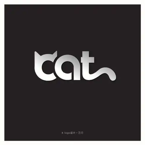 cat英文logo科技感