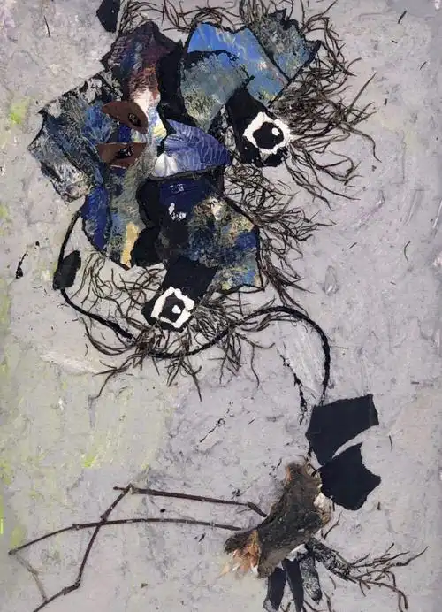 综合材料拼贴创意动物