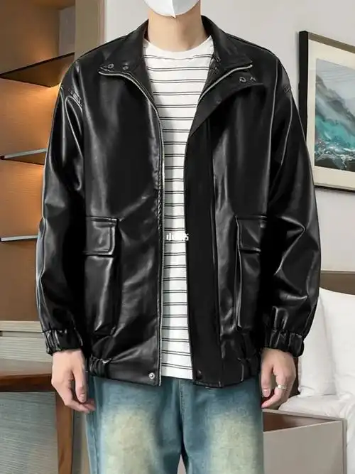 男生对于皮衣没有任何抵抗力,每个男生的衣柜里面都有一件帅气的夹克