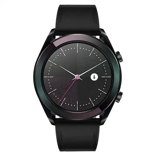 华为huawei华为智能手表watchgt雅致款黑色两周续航户外运动手表实时