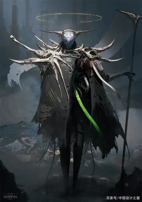 武侠与机甲!日本插画家esuthio 炫酷科幻风概念插画