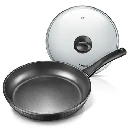 美的(midea)不粘锅煎锅26cm加厚复底少油烟平底锅