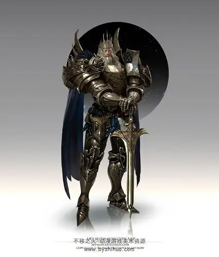 游戏角色兵甲战士武士原画概念设定参考下载106p