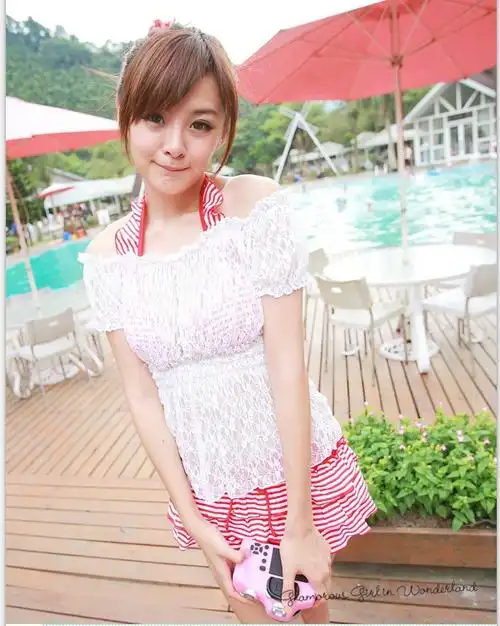 特价清仓 海韵星 少女系列学生可爱比基尼四件套女游泳衣温泉泳装