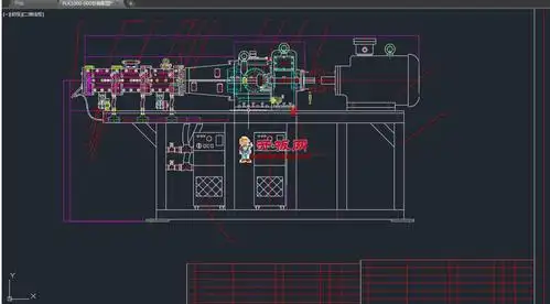plk-100螺杆挤出机总装配图