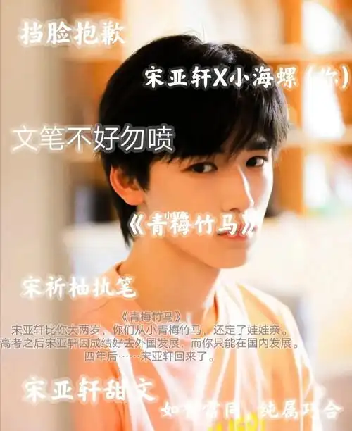 宋亚轩甜文人物介绍