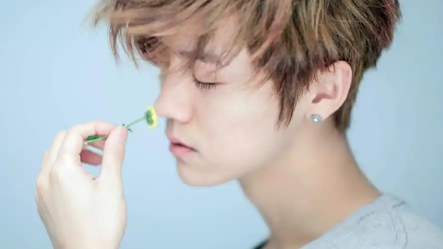 鹿晗精致侧颜照,高清图片,电脑桌面-壁纸族