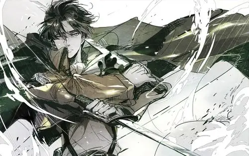 进击的巨人,利威尔,兵长,同人进击的巨人壁纸图片