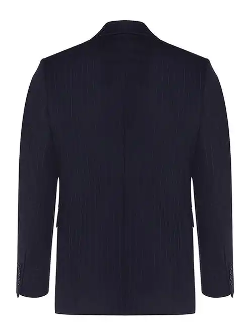 andrew mackenzie/安德鲁·麦肯锡男士深藏青色西服外套/常规款/竖
