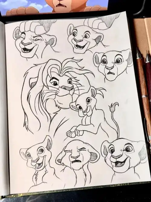 迪士尼速写狮子王