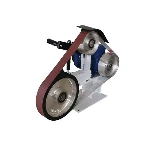 铁匠用砂带打磨机 刀具打磨机开v角 金属刀具抛光机 砂带打磨机