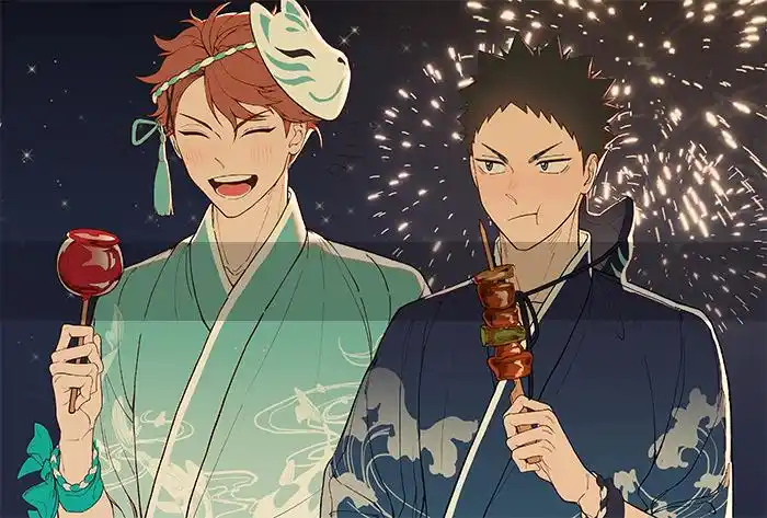 动漫插画图片分享:和服少女看多了,换男生来看看不一样的!