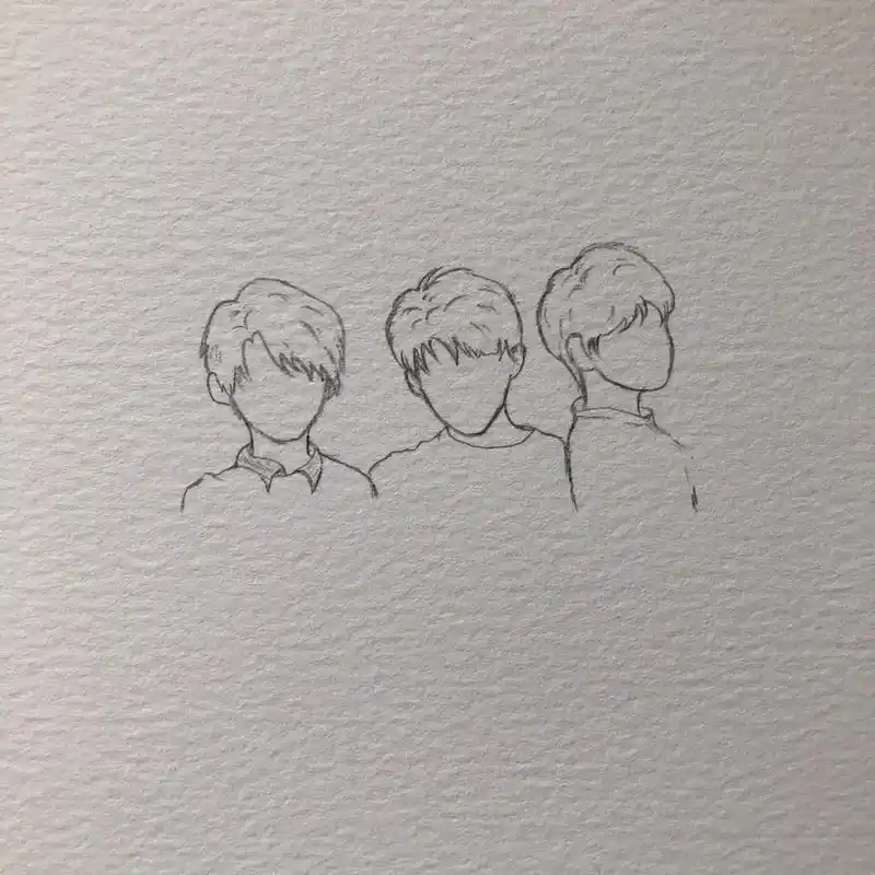 谁又是你的青春呢#简笔画 #tfboys #青春 - 抖音