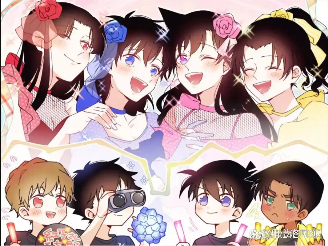 f4男团应援f4女团了#名侦探柯南动漫