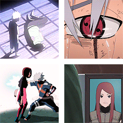 火影忍者卡卡西写轮眼四格gif动图_动态图_表情包下载_soogif