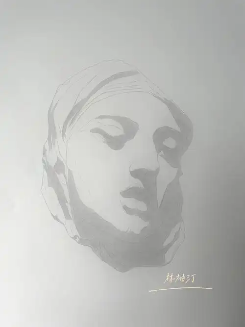 石膏像素描  #美术生  #素描头像  #巴尔格素描  #素描  #绘画