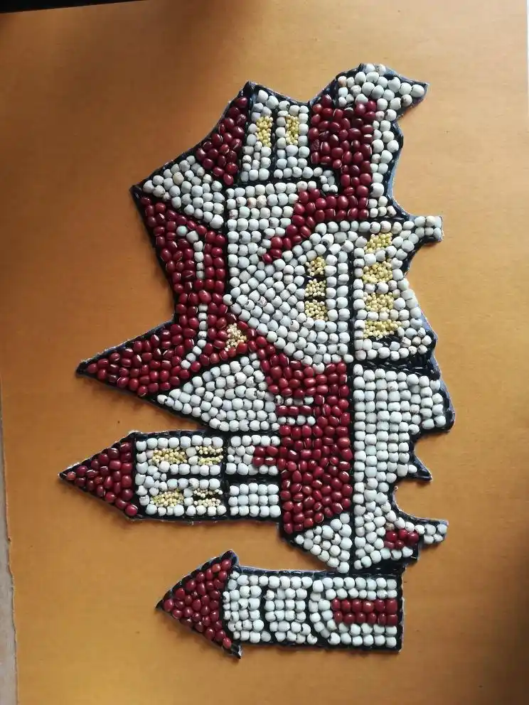 手工作品点状材料贴画