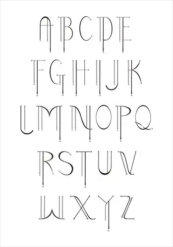 英文字母字体原创设计