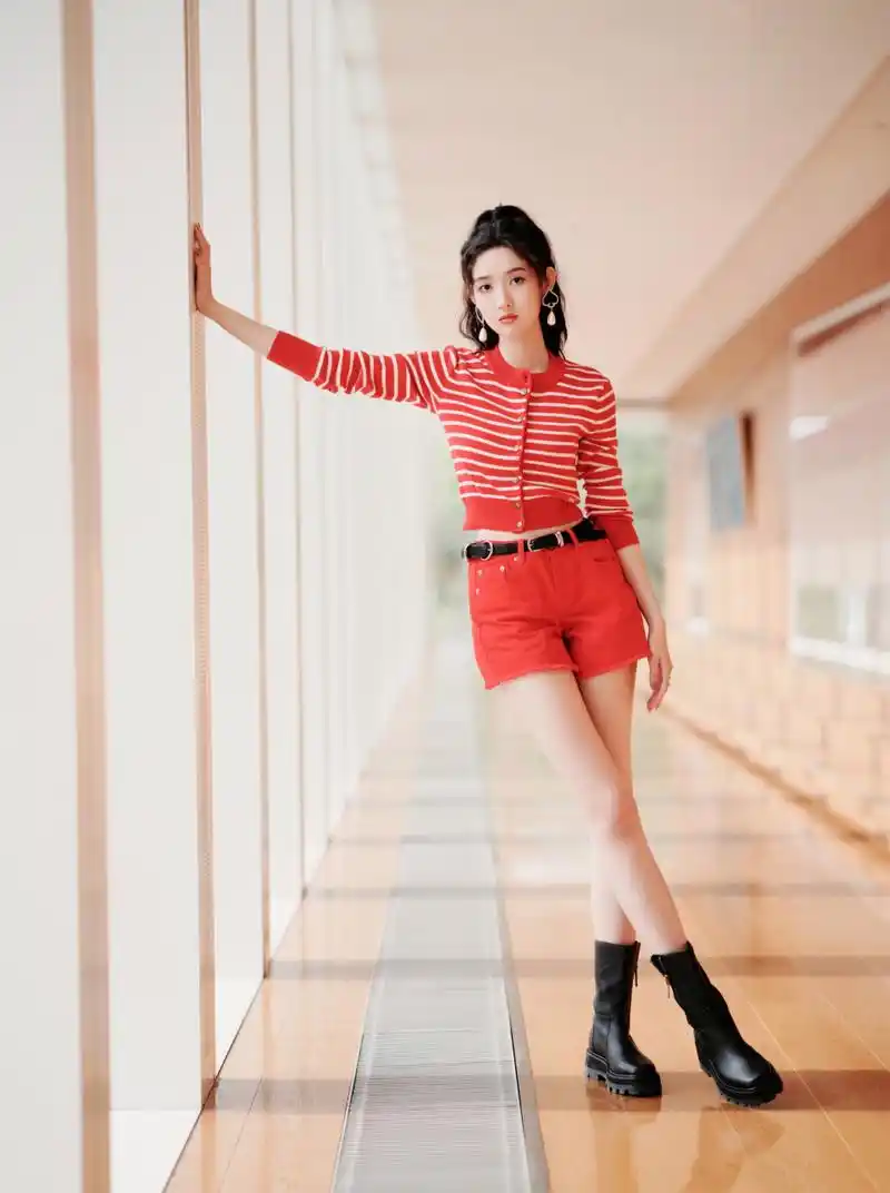 王玉雯轻松驾驭全红色系穿搭,俏皮又不失温柔, 主打就是一个明媚和亮