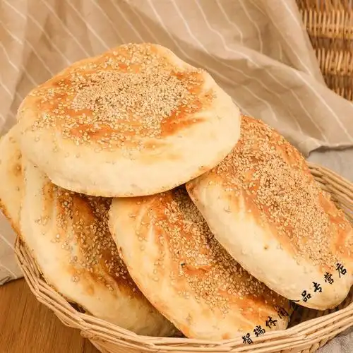山东菏泽大烧饼单县吊炉烧饼手工制作果木炭马蹄烧饼真空包装面食5个