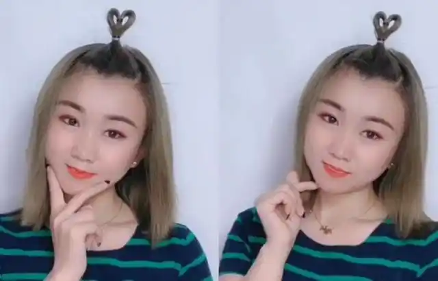 头顶扎个小揪揪,30秒就搞定一个发型,手再笨都能学会!