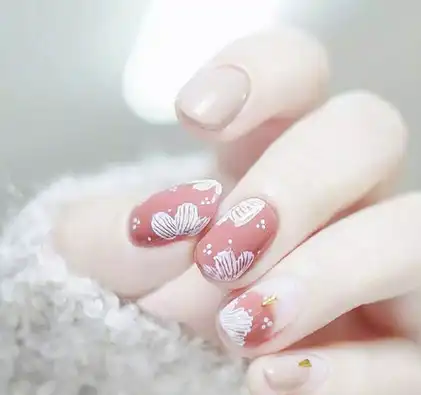 似锦的夏天做款繁花的美甲,花开指尖,网友:太好看了吧_指甲_粉色_图案